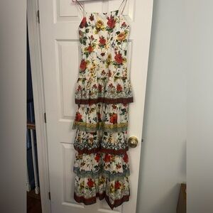Alice and Olivia Valencia spaghetti strap maxi dress size 2